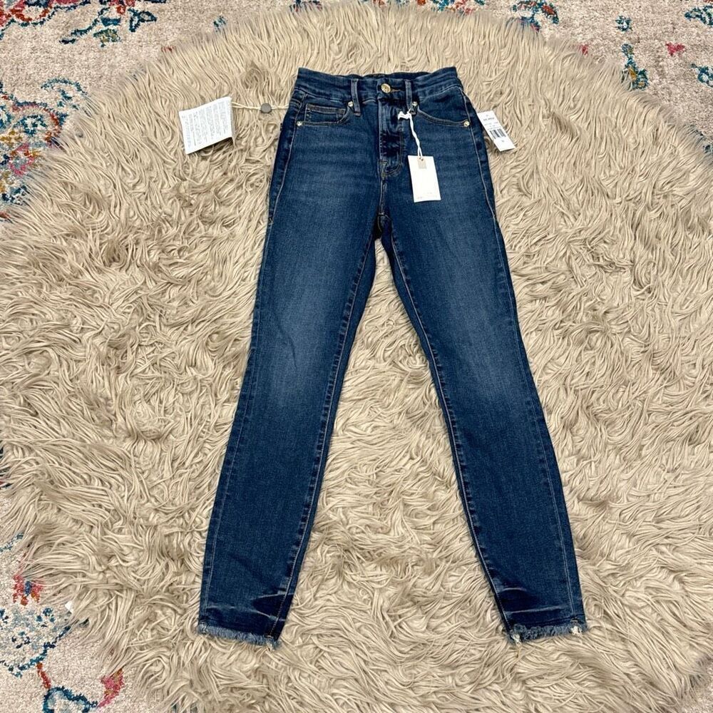 NWT Good American Good Waist Crop jeans size 00/24